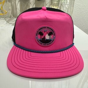 Melin Hydro Coronado Shine Hot Pink/ Black Classic Snapback Hat (Sold Out)